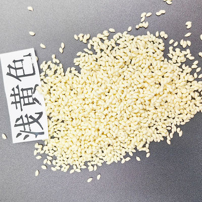 Light Yellow Color Matching TPU Polymers Plastic Moulding Pellets Match Any Color Widely Use Good Abrasion