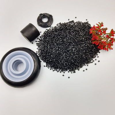 GRS 85A TPU Elastomer Granule Black Wear Resistance Recycled Plastic Material 100% Recycled TPU