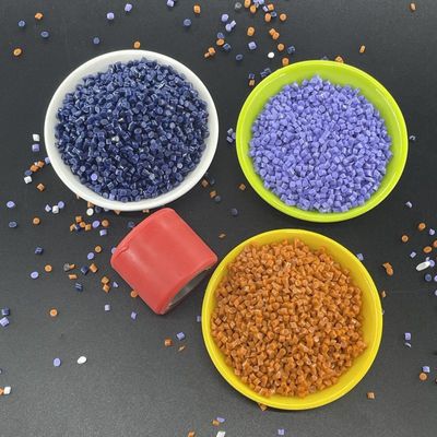 Flexibility Abs Tpu Material With Good Chemical Resistance And Tensile Strength Colorful Pellets Orange Blown Purple Any Colors