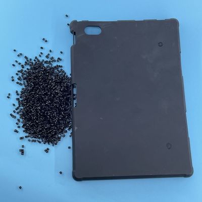 Raw 90A GRS Recycled Materials TPU Resin Pellet Customized Black Color TPU Materials For Casters Wheels Phone Case Electronic Compoundings