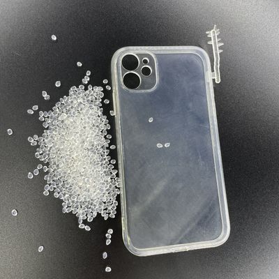 Crystal Clear Soft TPU Raw Material Protective Phone Case High Transparent 95A Hardness Pad Case
