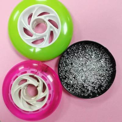 TPU Pellet Raw Material For Caster Good Hardness: Shore 74-85D For Choice  Wear Resistance, Corrosion Resistance. Long Life Span ,Low /High Temperature Resistance, Good Choice For Skates